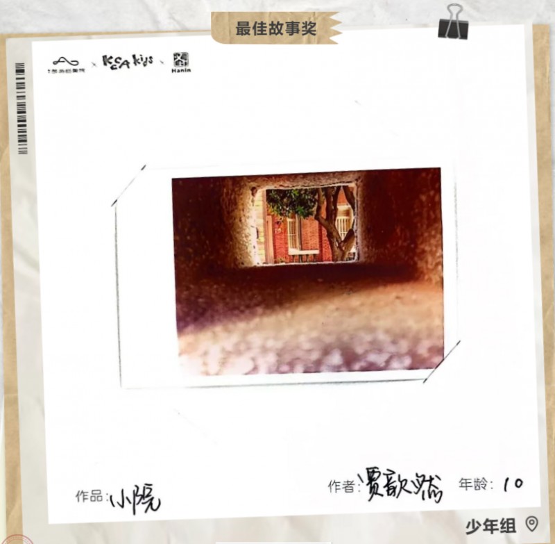 最佳故事奖 少年组 最佳故事奖 少年组