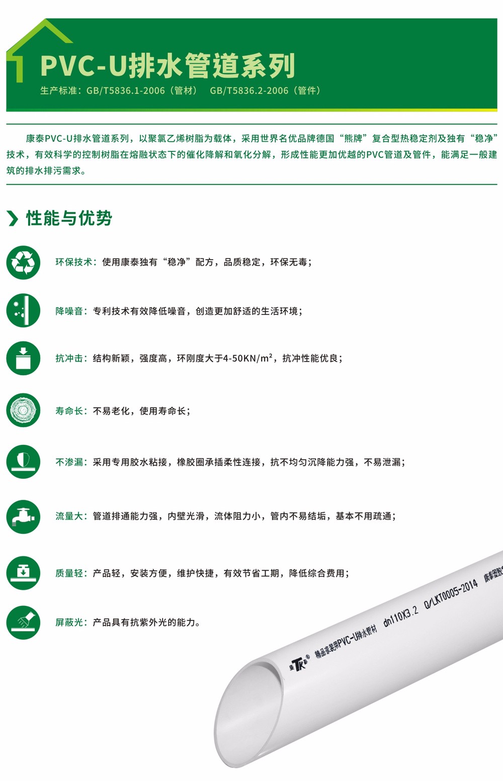 家装PVC-U排水管道系列-